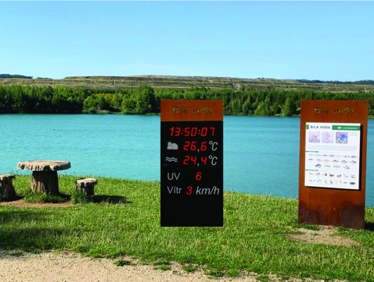 Informační tabule na Bílé vodě